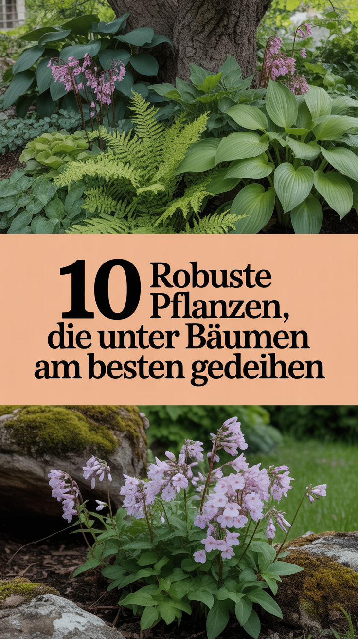 10 robuste Pflanzen, die unter Bäumen am besten gedeihen