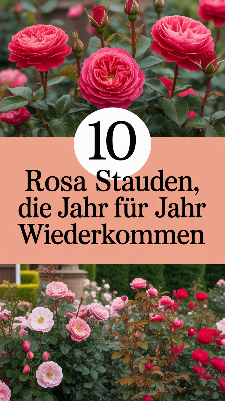 10 rosa Stauden, die Jahr für Jahr wiederkommen