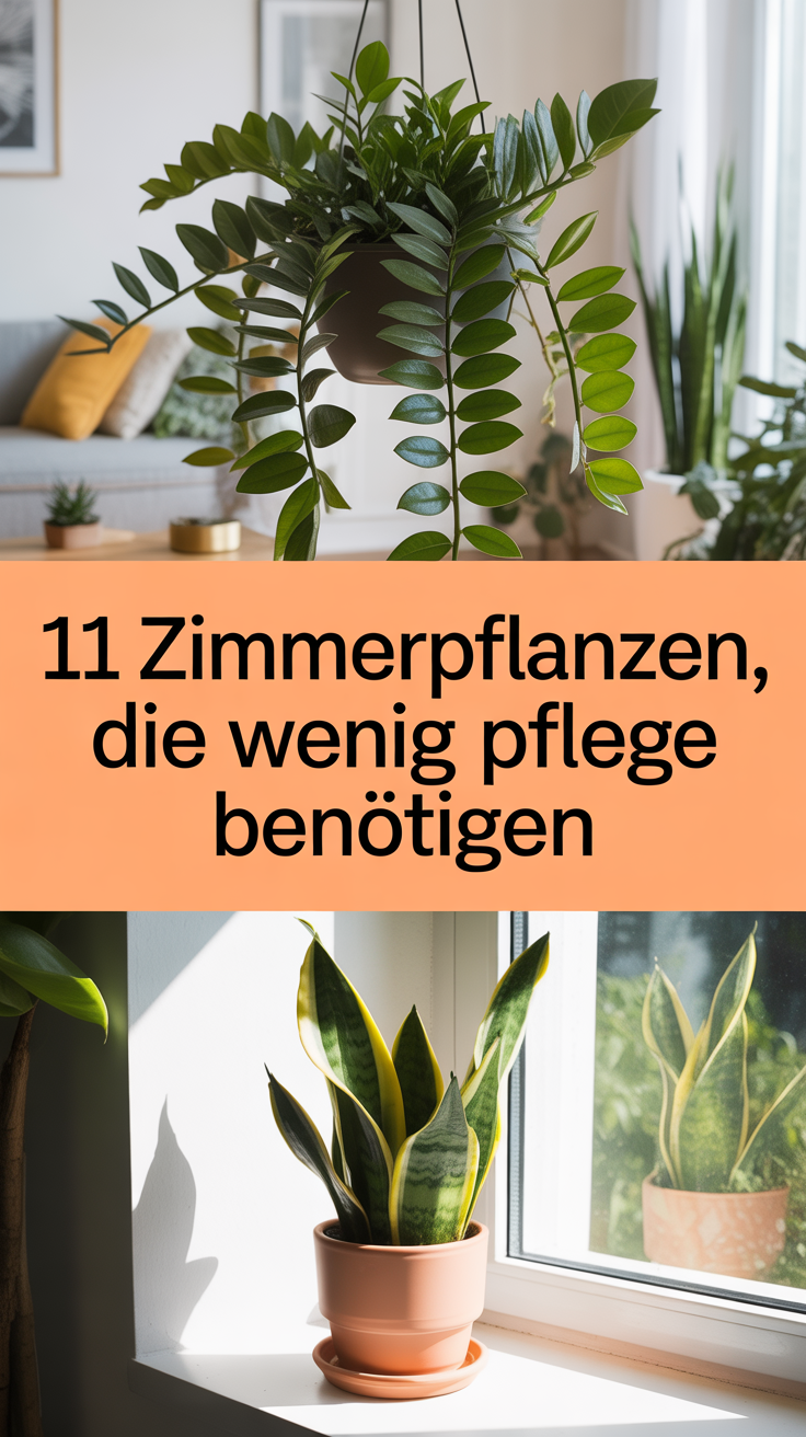 11 Zimmerpflanzen, die wenig Pflege benötigen