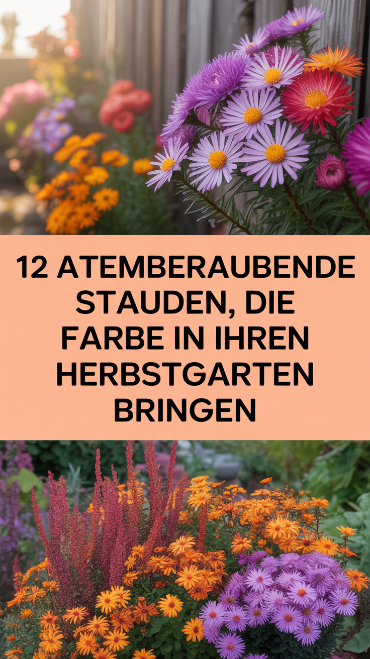 12 Atemberaubende Stauden, die Farbe in Ihren Herbstgarten bringen