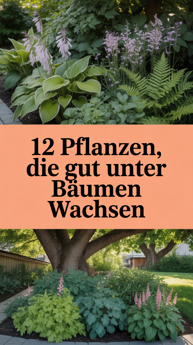 12 Pflanzen, die gut unter Bäumen wachsen