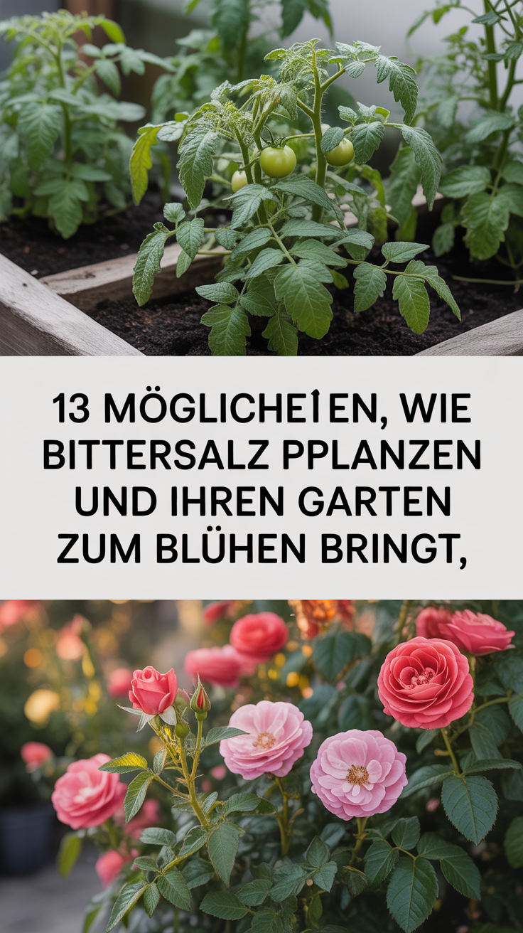 13 Möglichkeiten, wie Bittersalz Pflanzen und Ihren Garten zum Blühen bringt