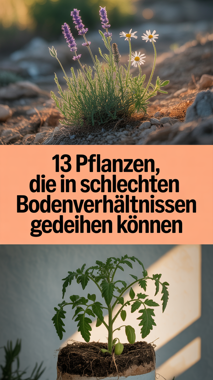 13 Pflanzen, die in schlechten Bodenverhältnissen gedeihen können