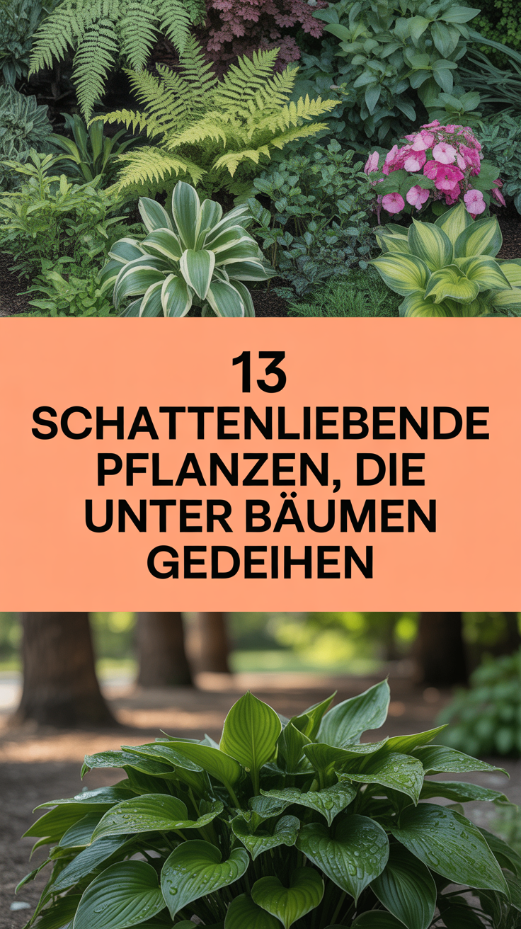 13 schattenliebende Pflanzen, die unter Bäumen gedeihen