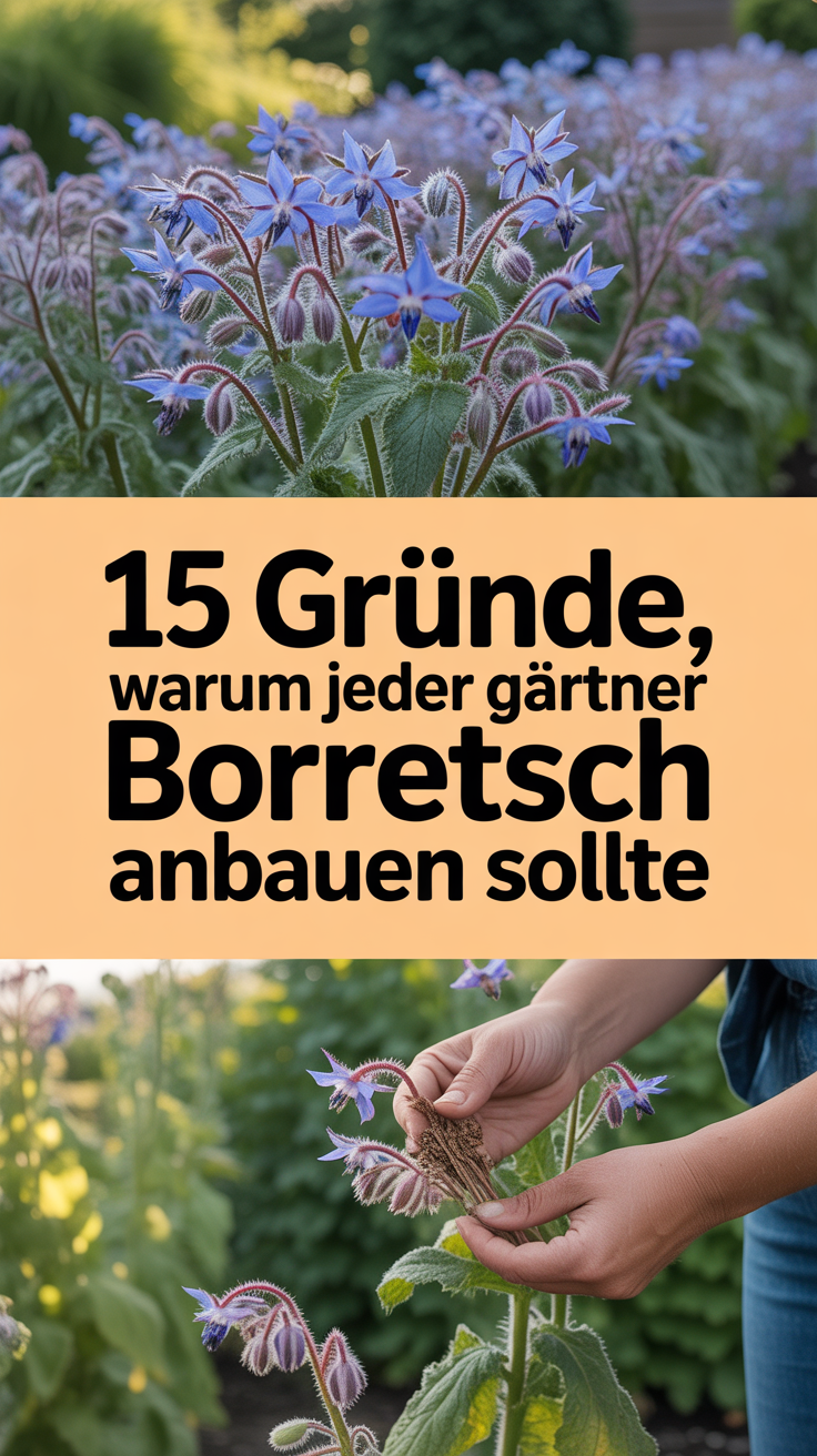 15 Gründe, warum jeder Gärtner Borretsch anbauen sollte