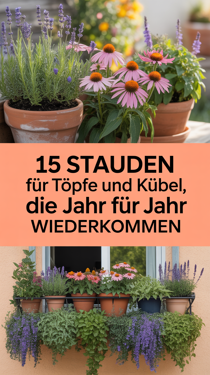 15 Stauden für Töpfe und Kübel, die Jahr für Jahr wiederkommen