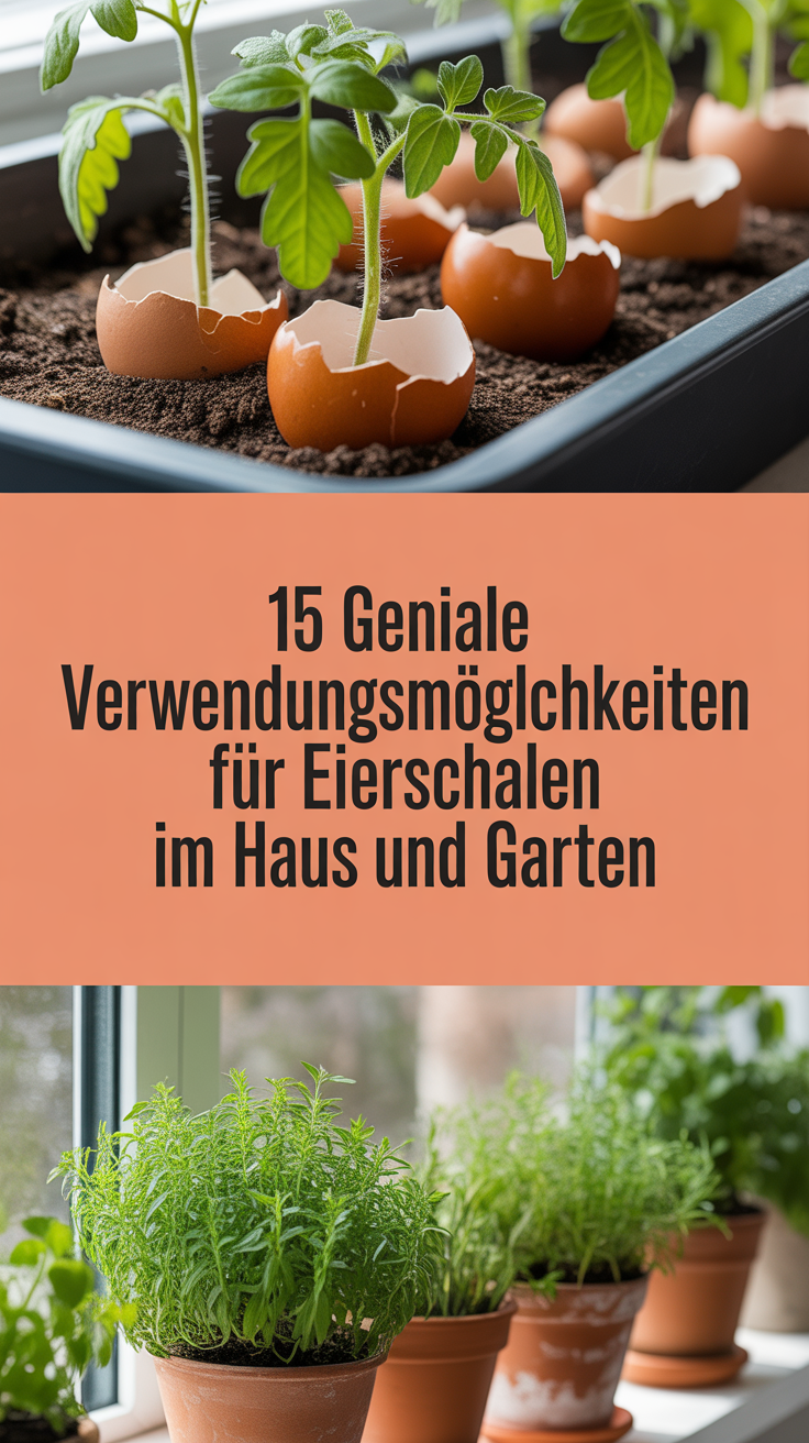 15 geniale Verwendungsmöglichkeiten für Eierschalen im Haus und Garten