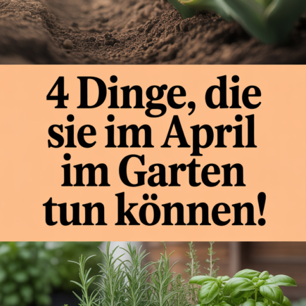 4 Dinge, die Sie im April im Garten tun können!