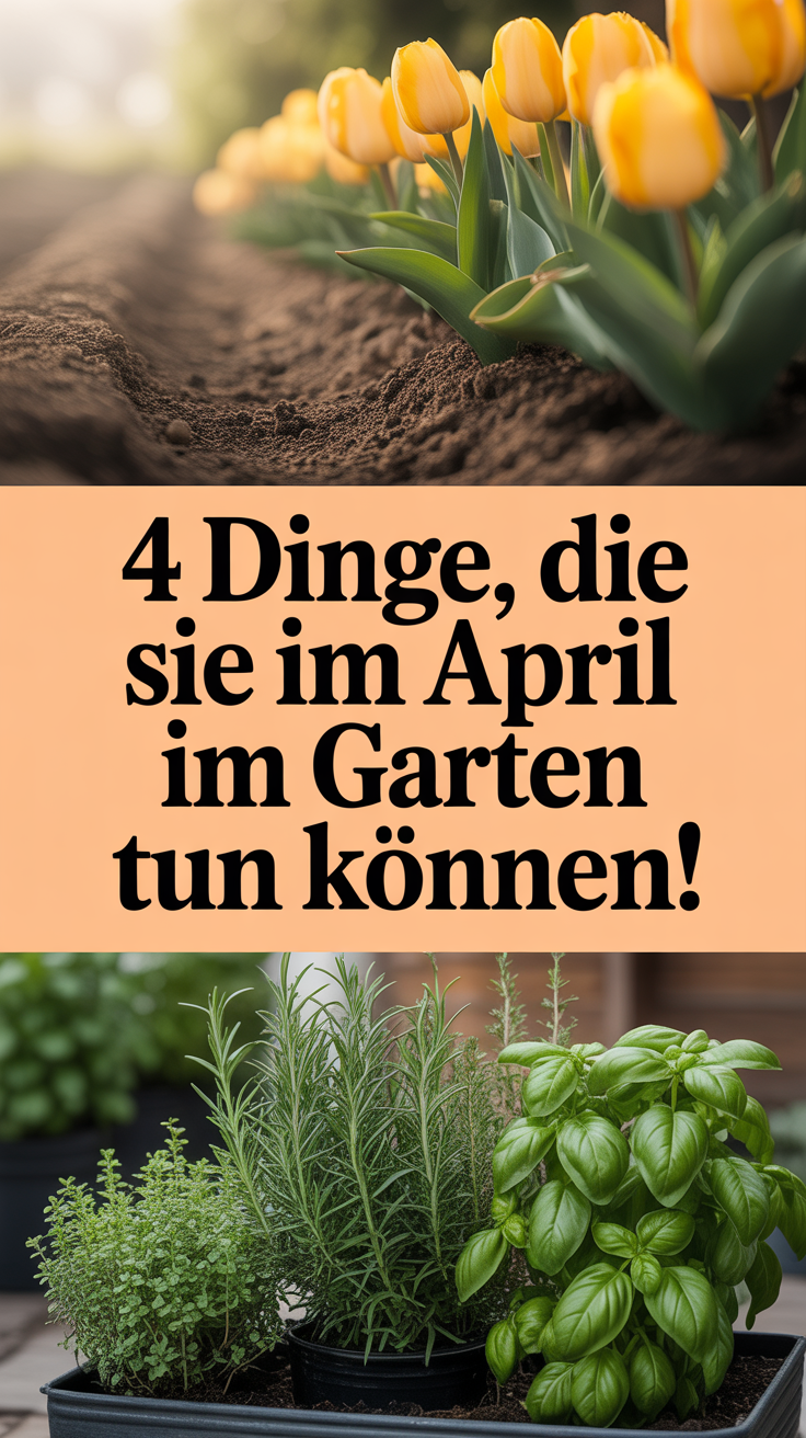 4 Dinge, die Sie im April im Garten tun können!