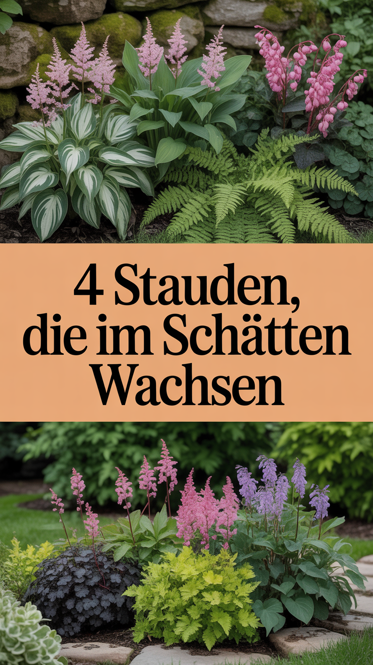 4 Stauden, die im Schatten wachsen