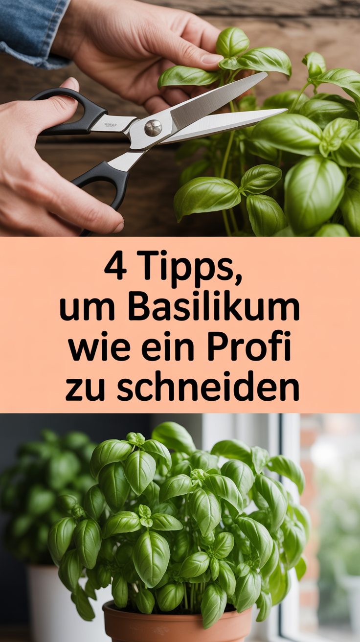 4 Tipps, um Basilikum wie ein Profi zu schneiden