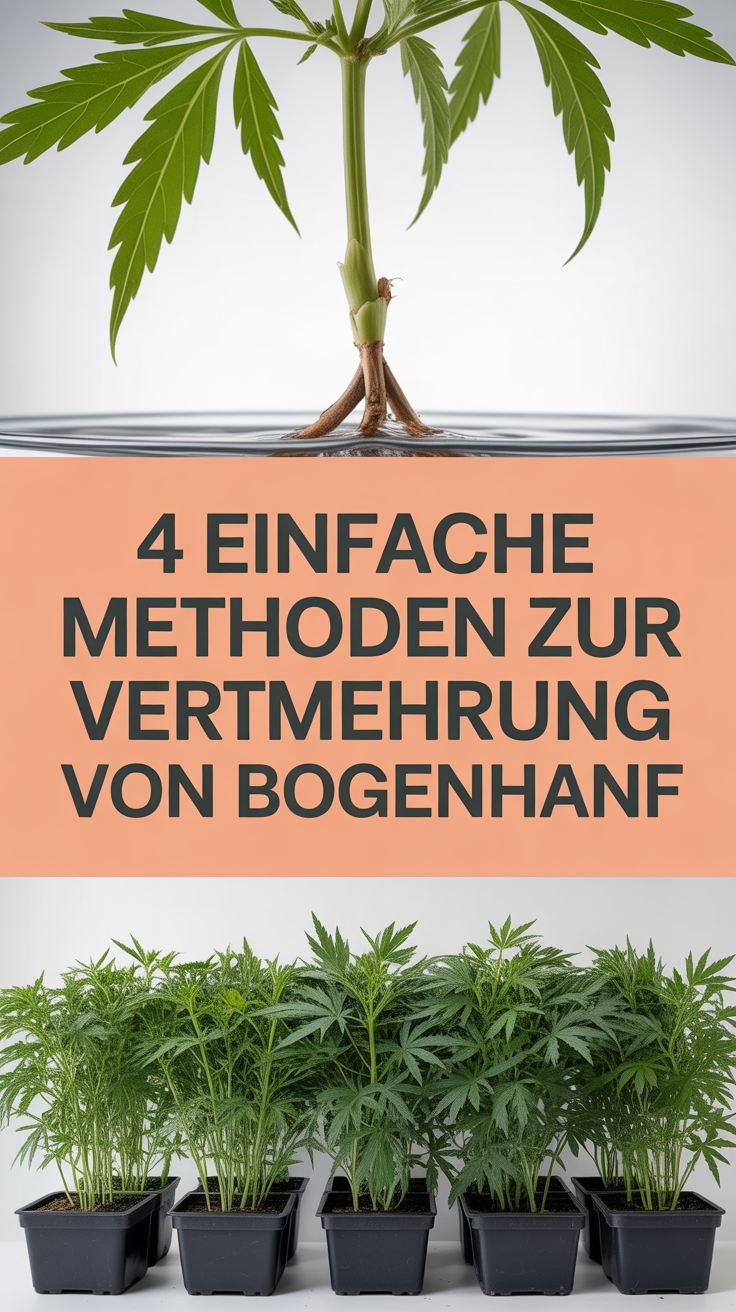 4 einfache Methoden zur Vermehrung von Bogenhanf