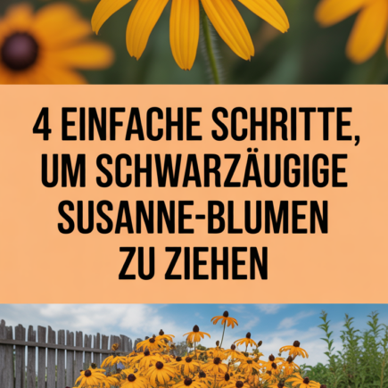 4 einfache Schritte, um Schwarzäugige Susanne-Blumen zu ziehen