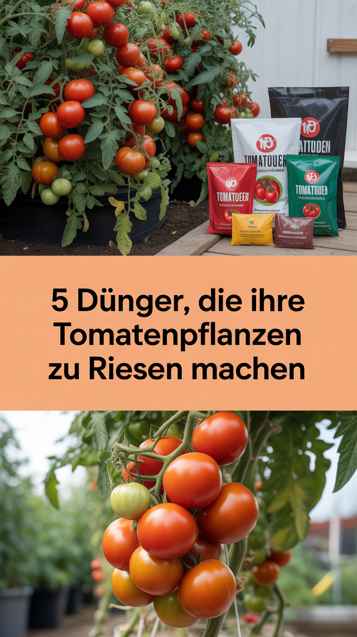 5 Dünger, die Ihre Tomatenpflanzen zu Riesen machen