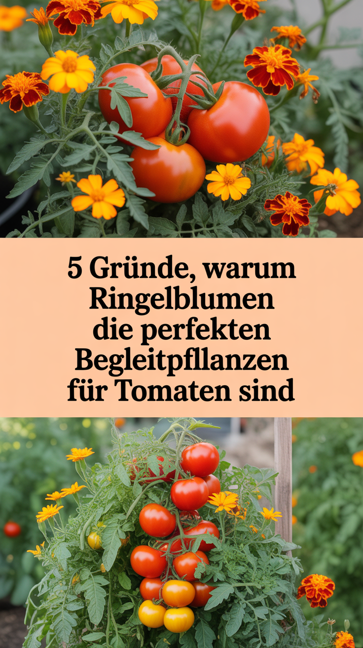 5 Gründe, warum Ringelblumen die perfekten Begleitpflanzen für Tomaten sind