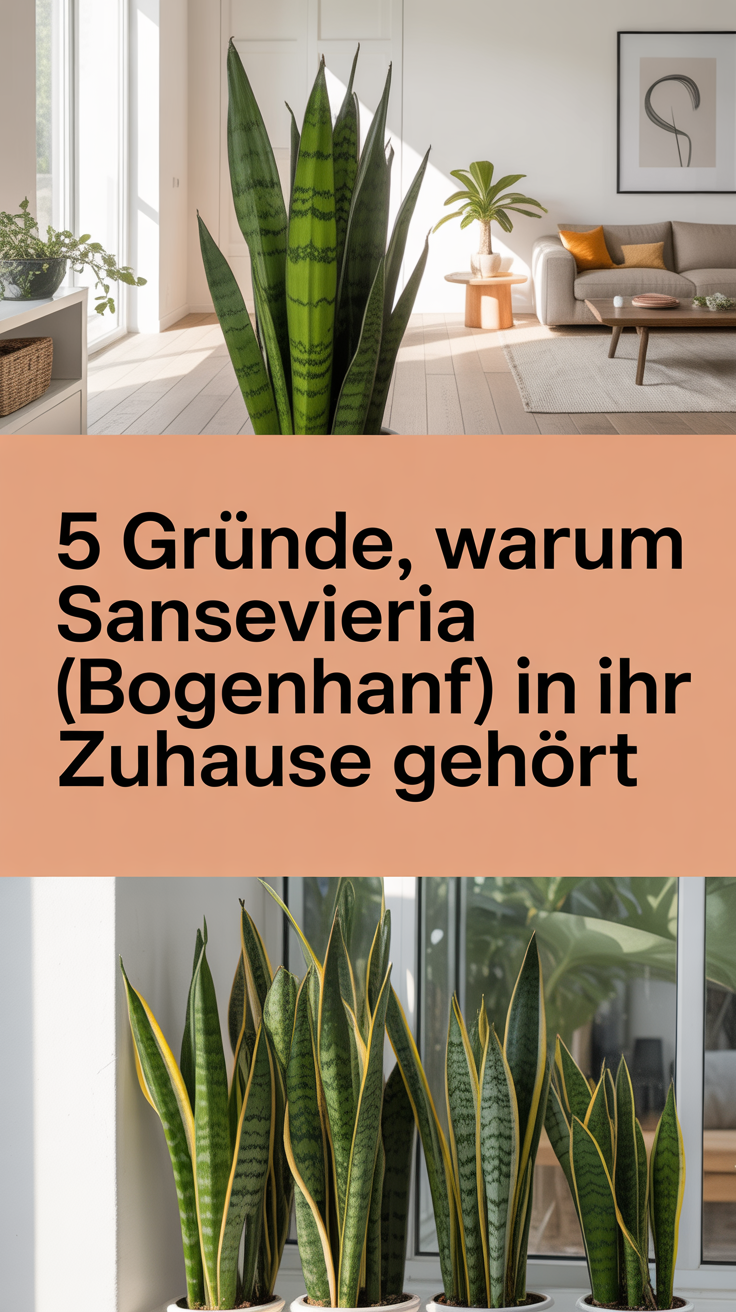 5 Gründe, warum Sansevieria (Bogenhanf) in Ihr Zuhause gehört
