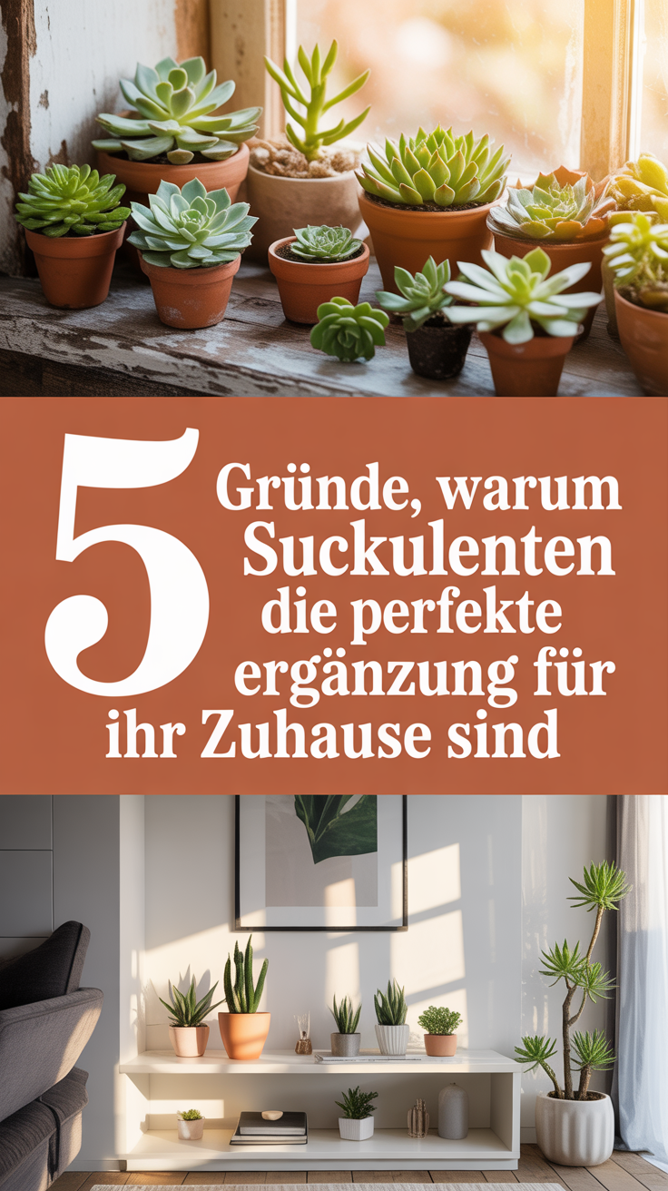 5 Gründe, warum Sukkulenten die perfekte Ergänzung für Ihr Zuhause sind