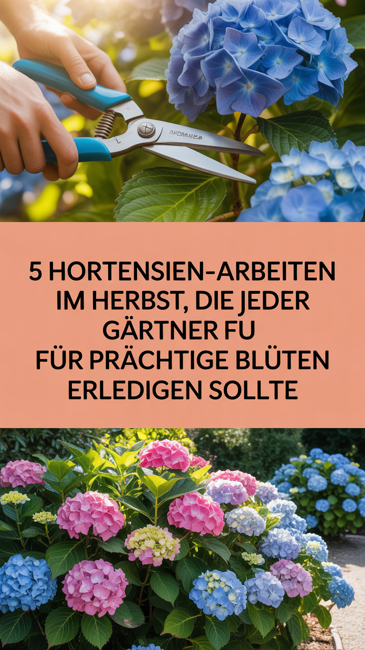 5 Hortensien-Arbeiten im Herbst, die jeder Gärtner für prächtige Blüten erledigen sollte
