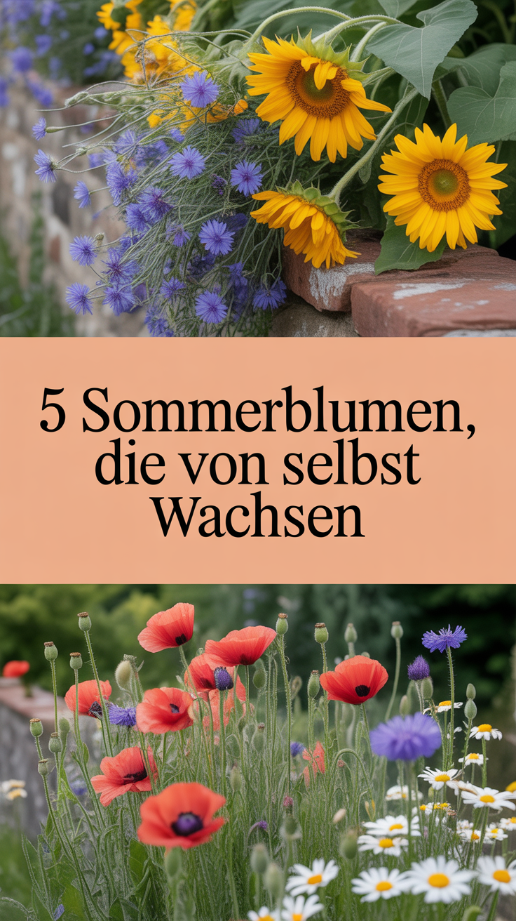 5 Sommerblumen, die von selbst wachsen