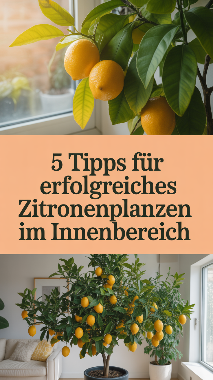 5 Tipps für erfolgreiches Zitronenpflanzen im Innenbereich