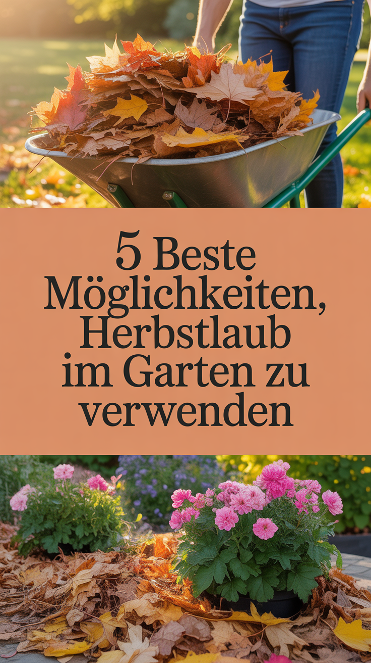 5 beste Möglichkeiten, Herbstlaub im Garten zu verwenden