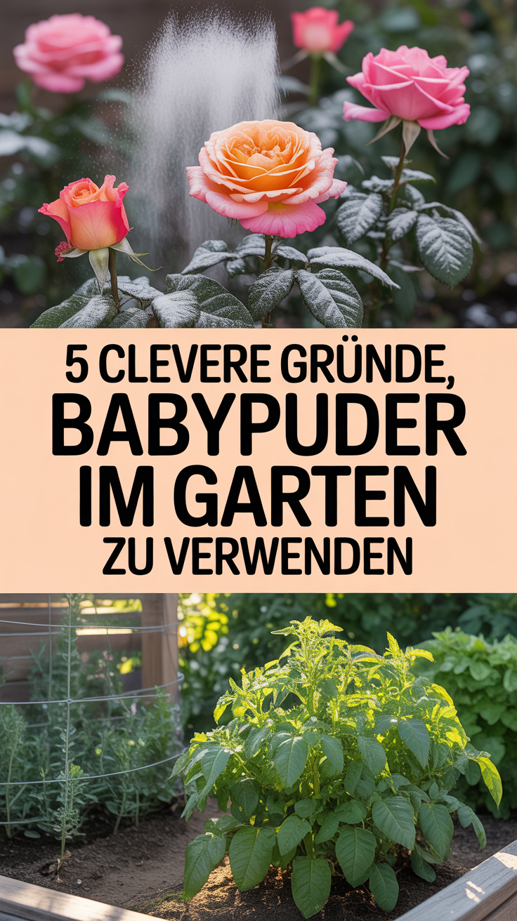 5 clevere Gründe, Babypuder im Garten zu verwenden