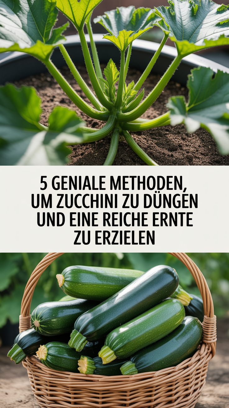 5 geniale Methoden, um Zucchini zu düngen und eine reiche Ernte zu erzielen