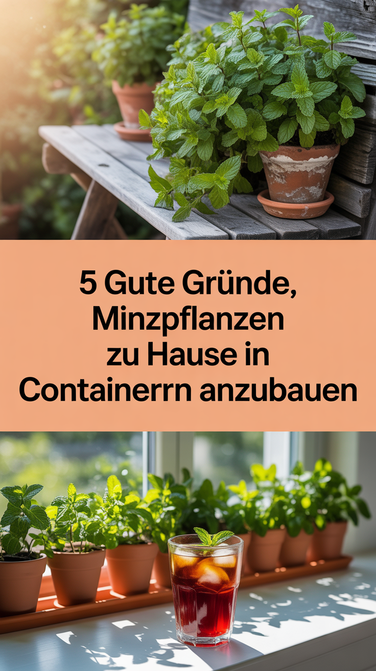 5 gute Gründe, Minzpflanzen zu Hause in Containern anzubauen