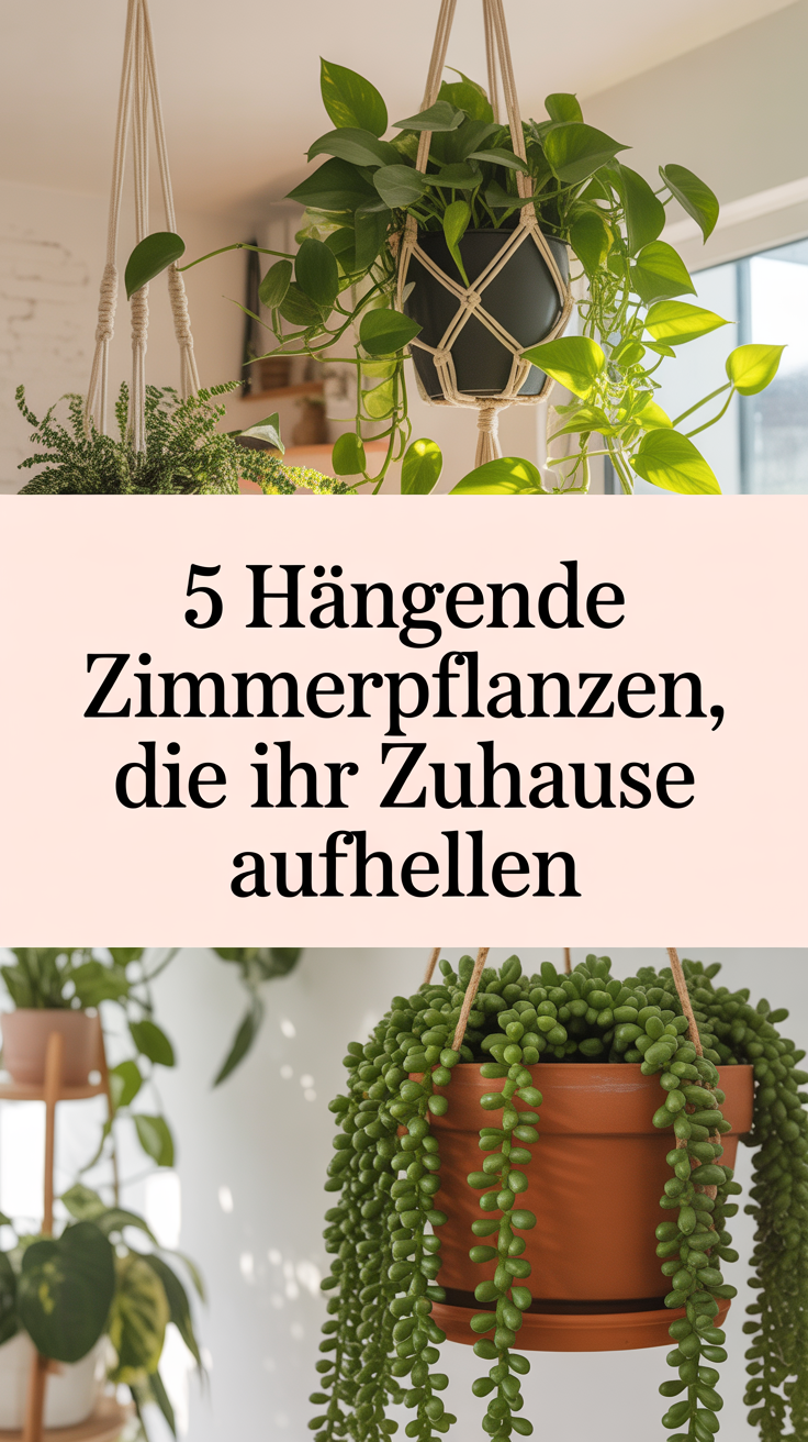 5 hängende Zimmerpflanzen, die Ihr Zuhause aufhellen