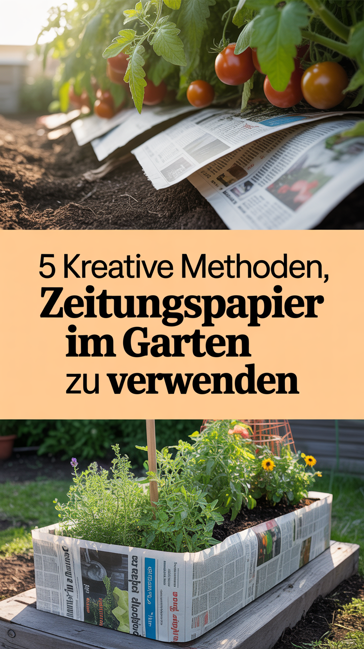 5 kreative Methoden, Zeitungspapier im Garten zu verwenden