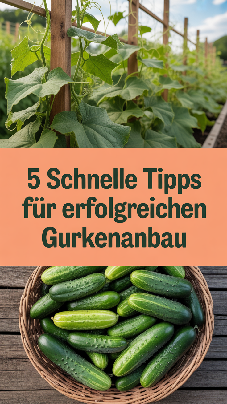 5 schnelle Tipps für erfolgreichen Gurkenanbau