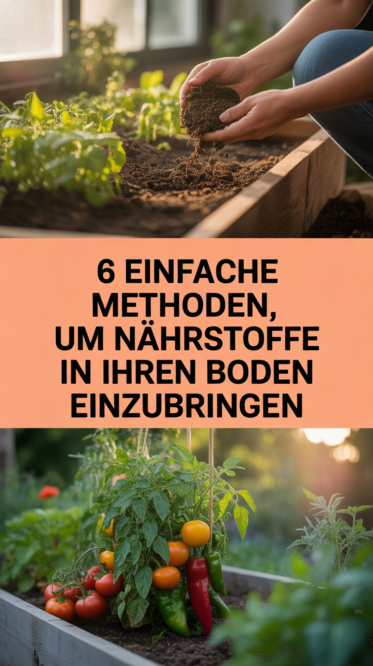 6 Einfache Methoden, um Nährstoffe in Ihren Boden einzubringen