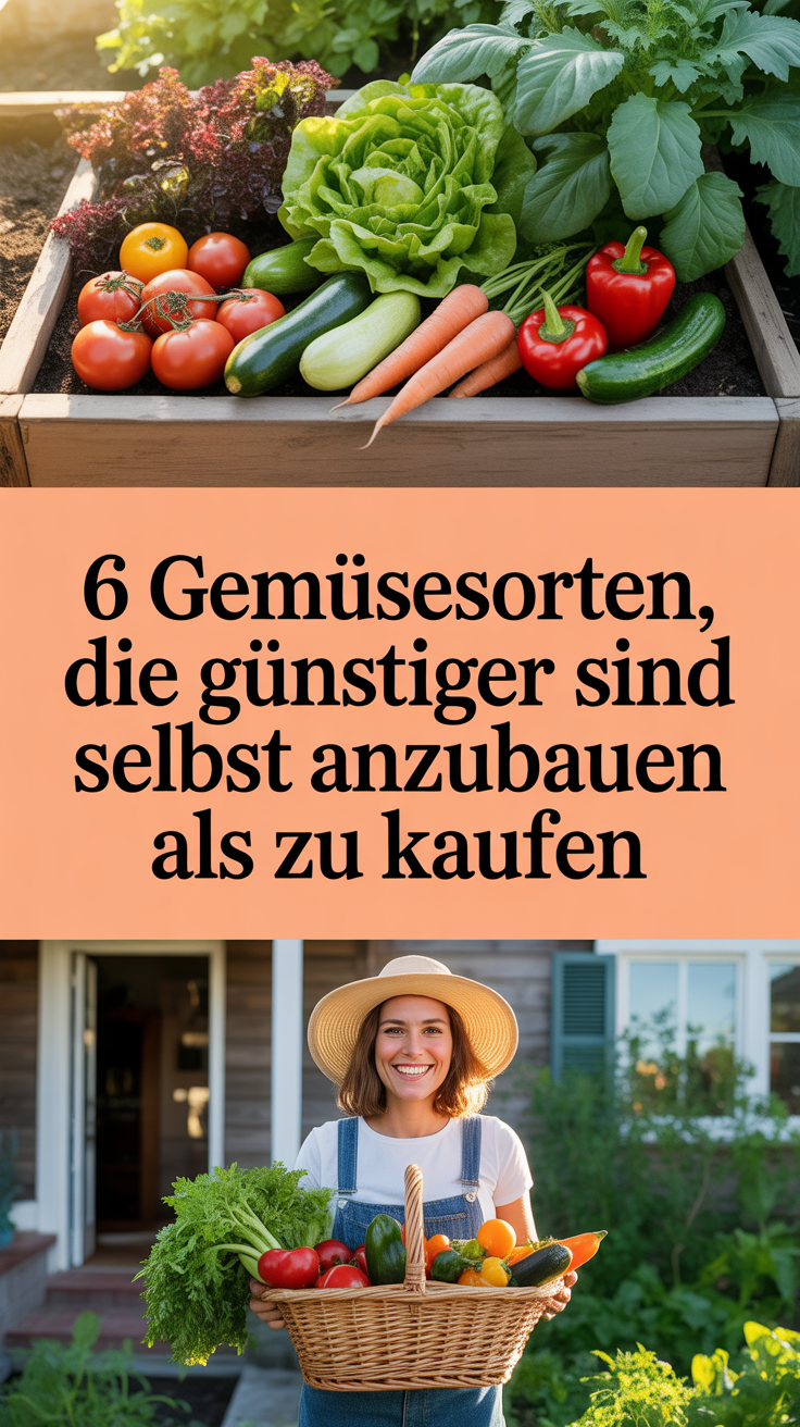 6 Gemüsesorten, die günstiger sind, selbst anzubauen als zu kaufen