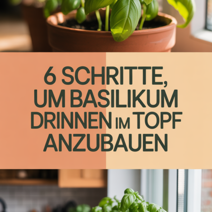 6 Schritte, um Basilikum drinnen im Topf anzubauen