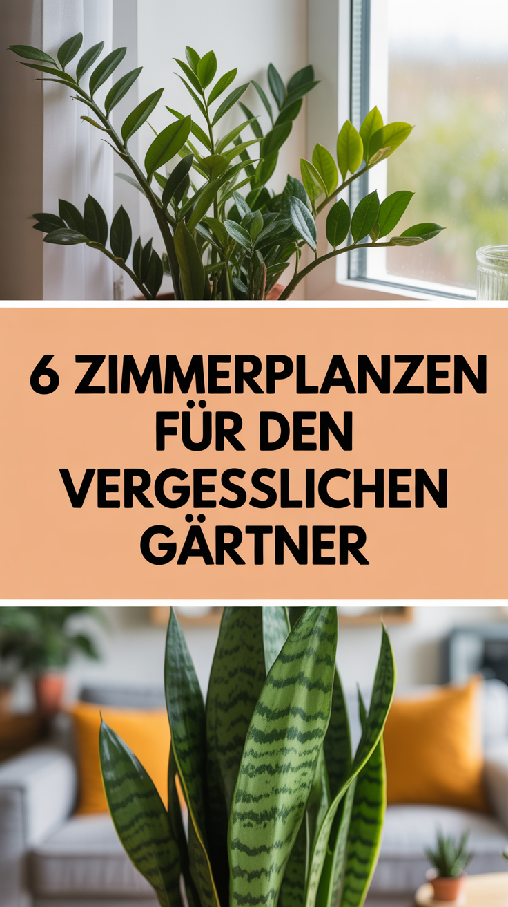 6 Zimmerpflanzen für den vergesslichen Gärtner