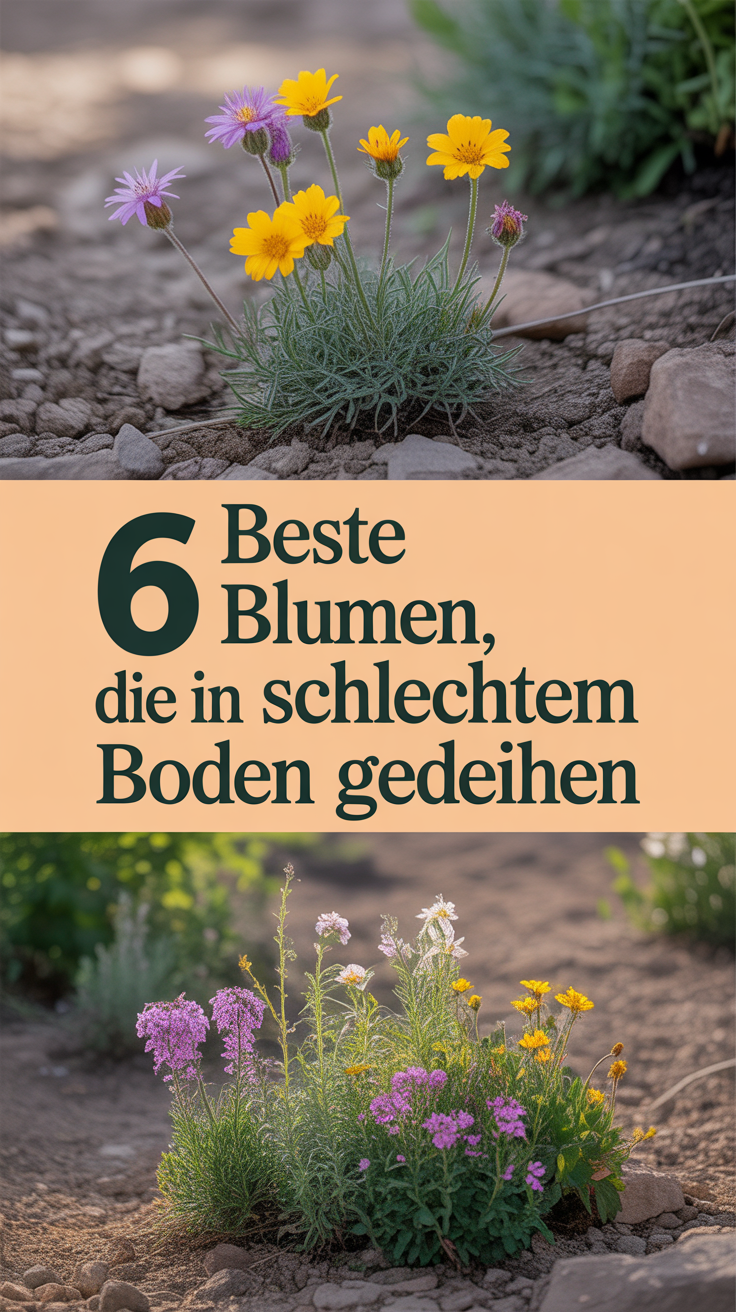 6 beste Blumen, die in schlechtem Boden gedeihen