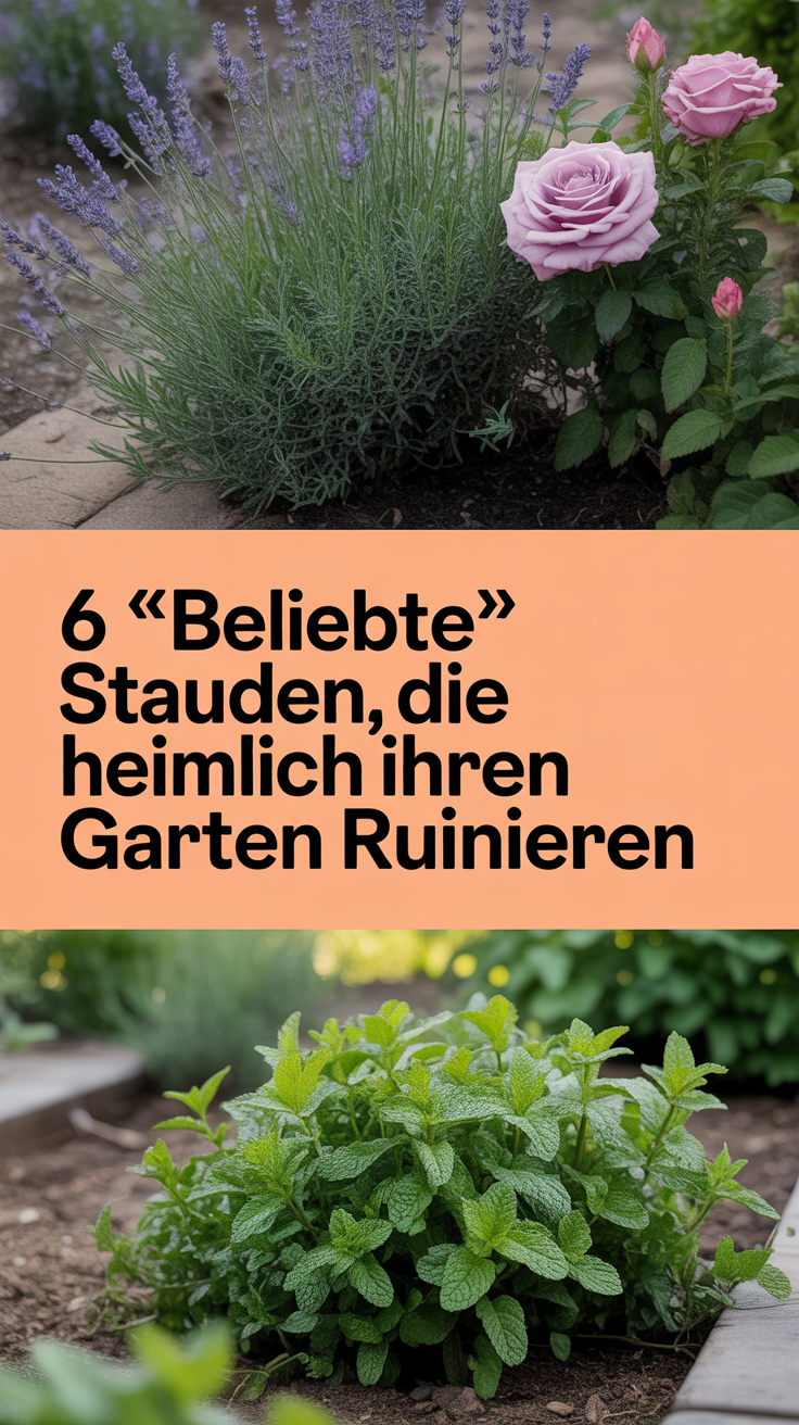 6 „beliebte“ Stauden, die heimlich Ihren Garten ruinieren