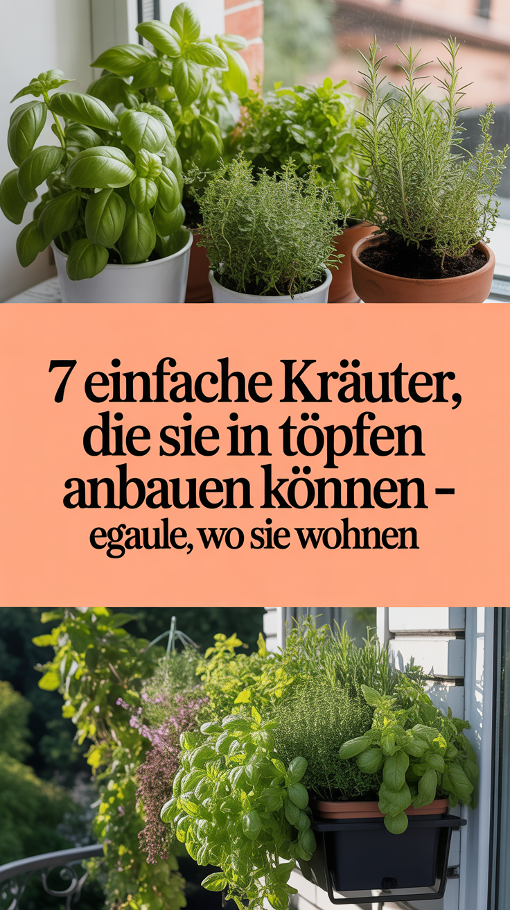 7 Einfache Kräuter, die Sie in Töpfen anbauen können – egal, wo Sie wohnen