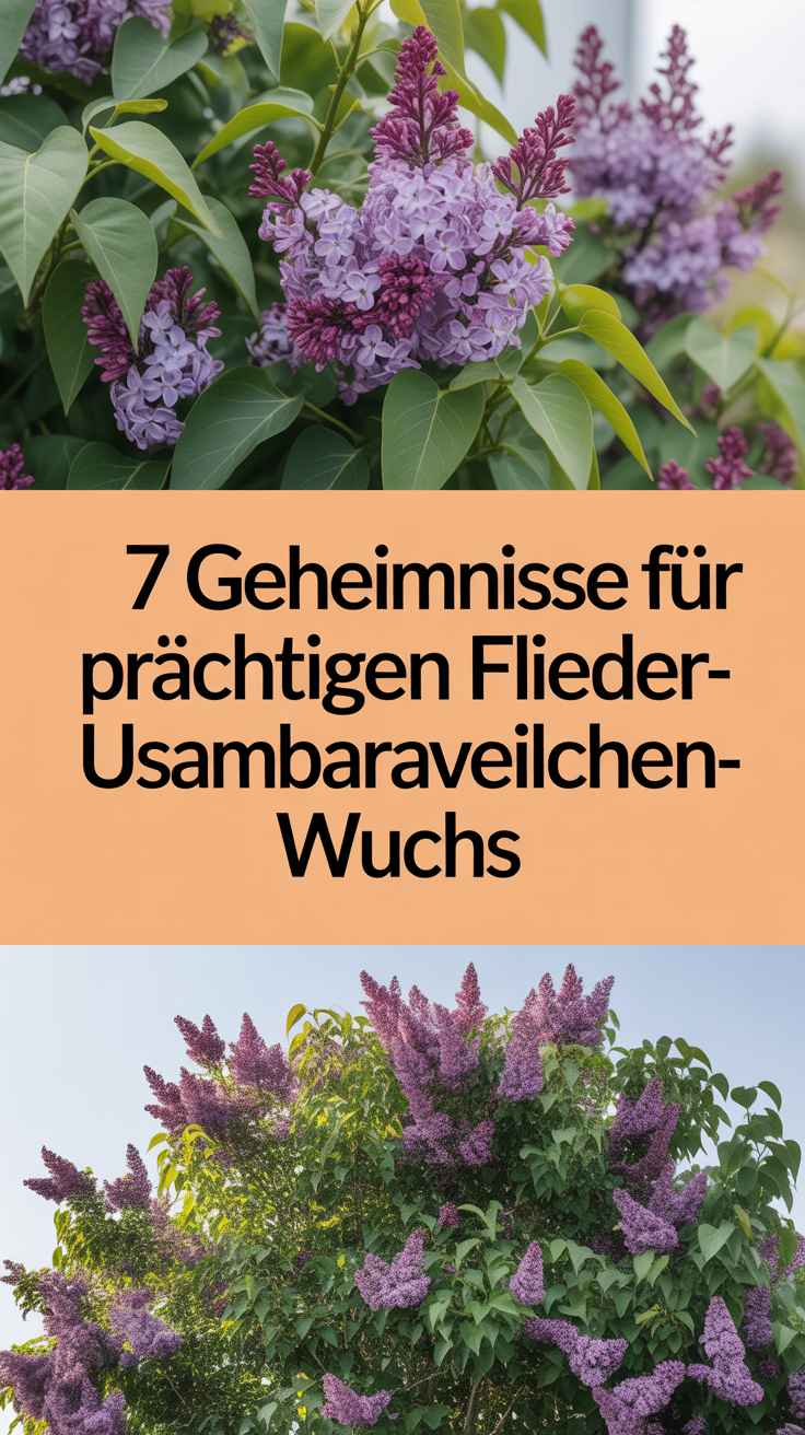 7 Geheimnisse für prächtigen Flieder-Usambaraveilchen-Wuchs