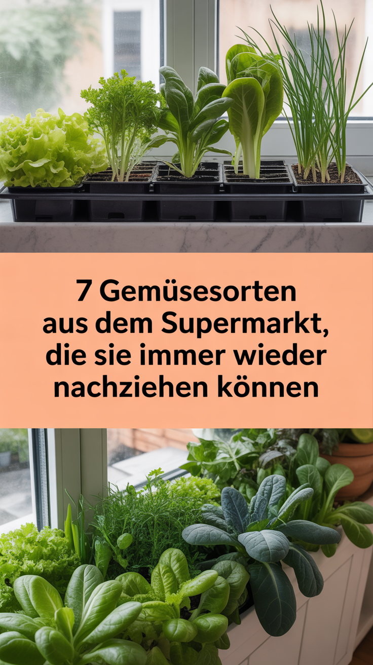 7 Gemüsesorten aus dem Supermarkt, die Sie immer wieder nachziehen können