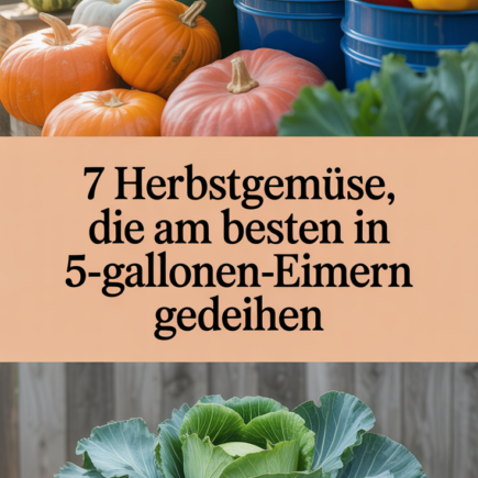 7 Herbstgemüse, die am besten in 5-Gallonen-Eimern gedeihen