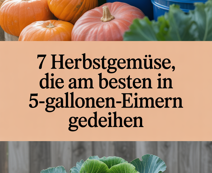 7 Herbstgemüse, die am besten in 5-Gallonen-Eimern gedeihen