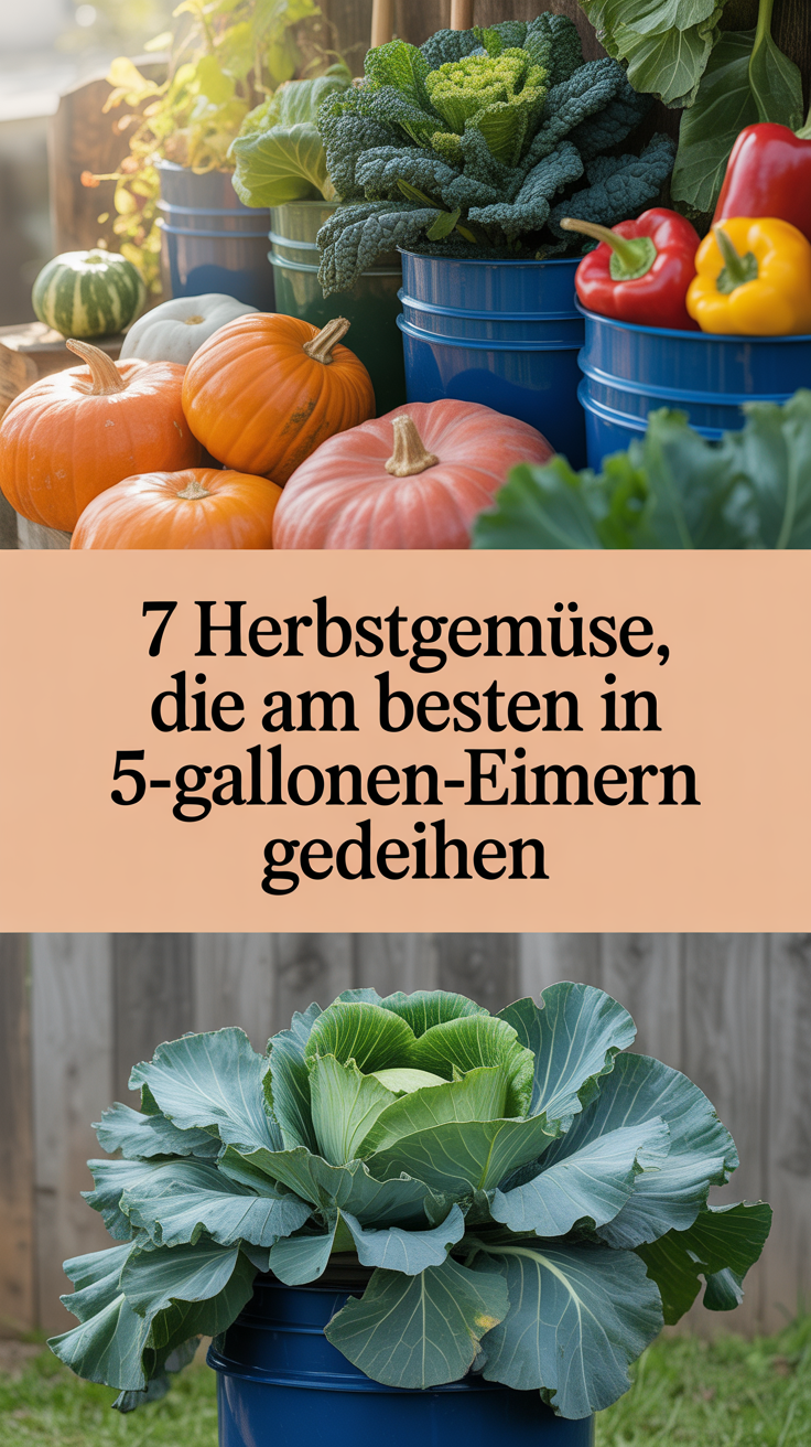 7 Herbstgemüse, die am besten in 5-Gallonen-Eimern gedeihen
