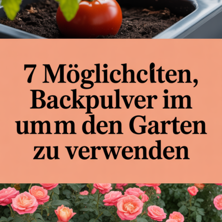 7 Möglichkeiten, Backpulver im und um den Garten zu verwenden
