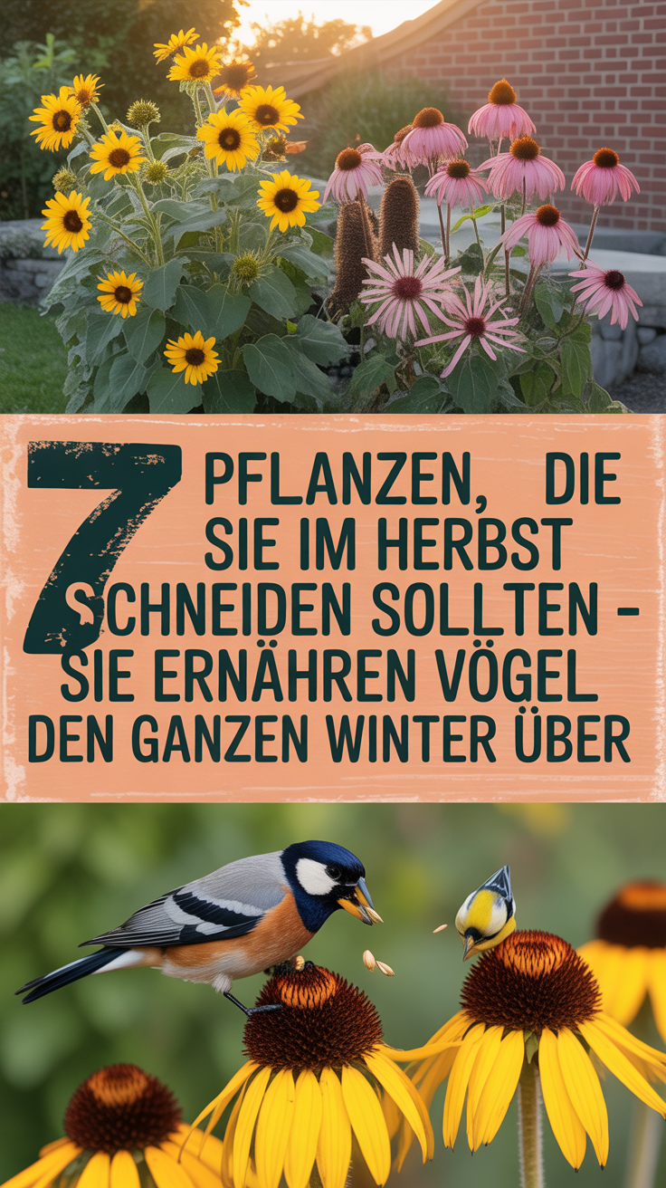 7 Pflanzen, die Sie im Herbst nicht schneiden sollten – sie ernähren Vögel den ganzen Winter über