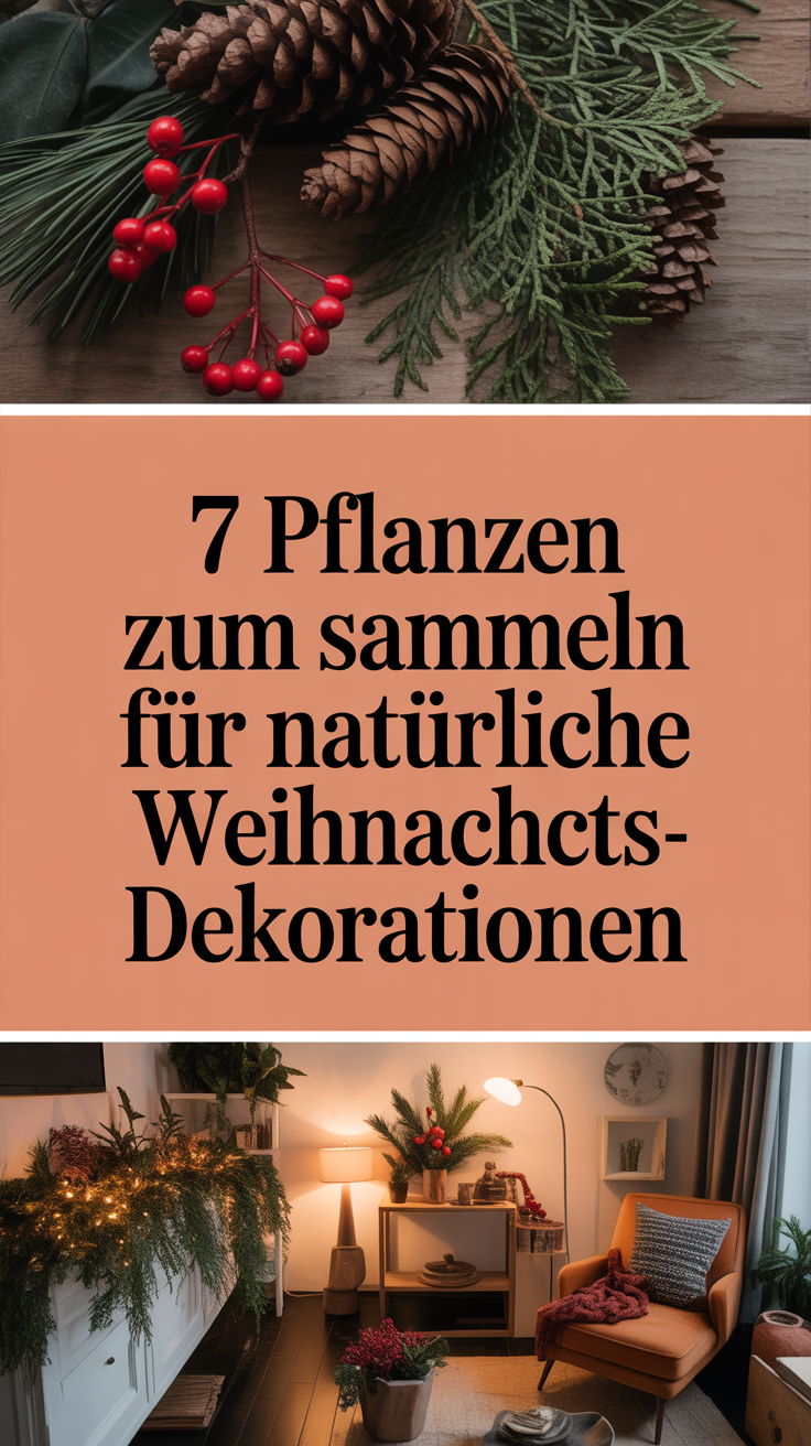 7 Pflanzen zum Sammeln für natürliche Weihnachtsdekorationen