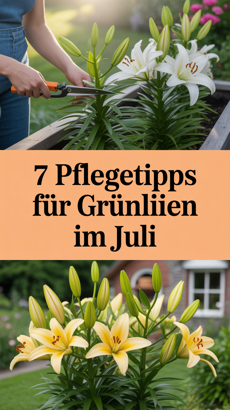 7 Pflegetipps für Grünlilien im Juli