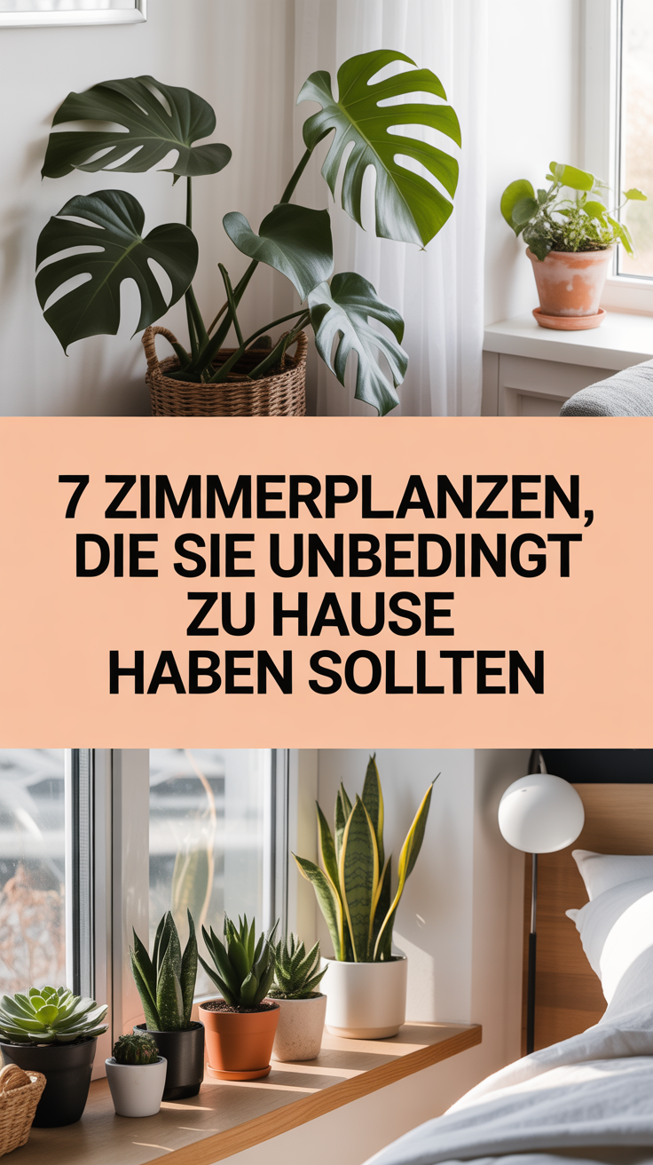 7 Zimmerpflanzen, die Sie unbedingt zu Hause haben sollten