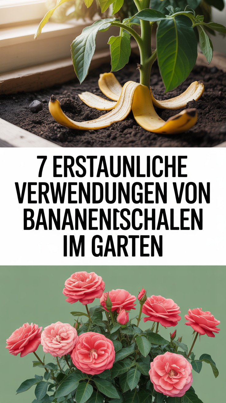 7 erstaunliche Verwendungen von Bananenschalen im Garten