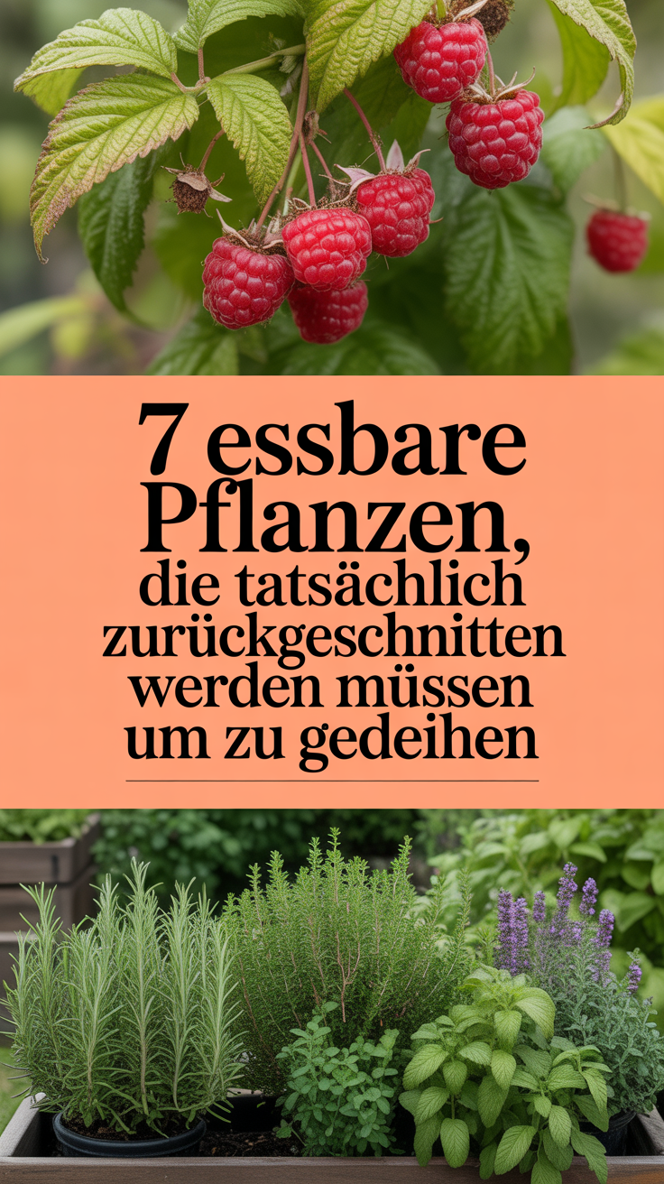 7 essbare Pflanzen, die tatsächlich zurückgeschnitten werden müssen, um zu gedeihen